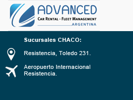 alquiler de autos sucursal chaco advanced argentina